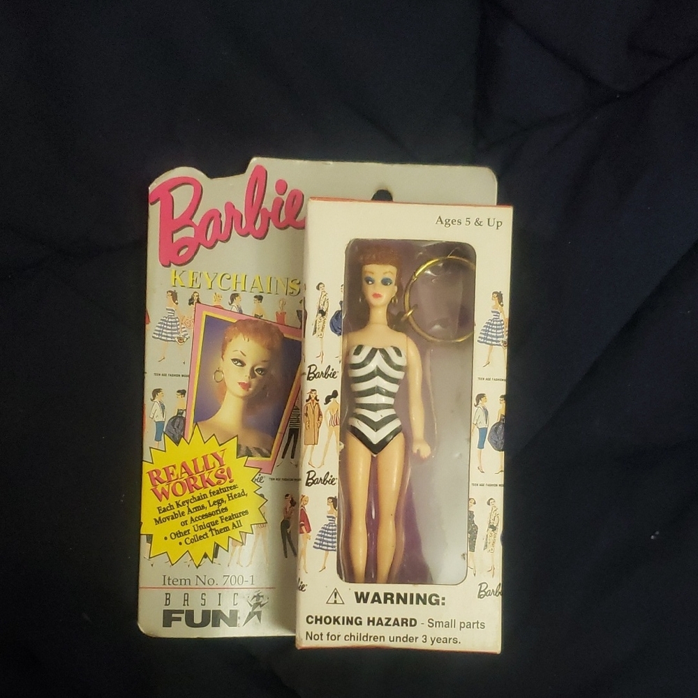Barbie Black and White Swimsuit Keychain